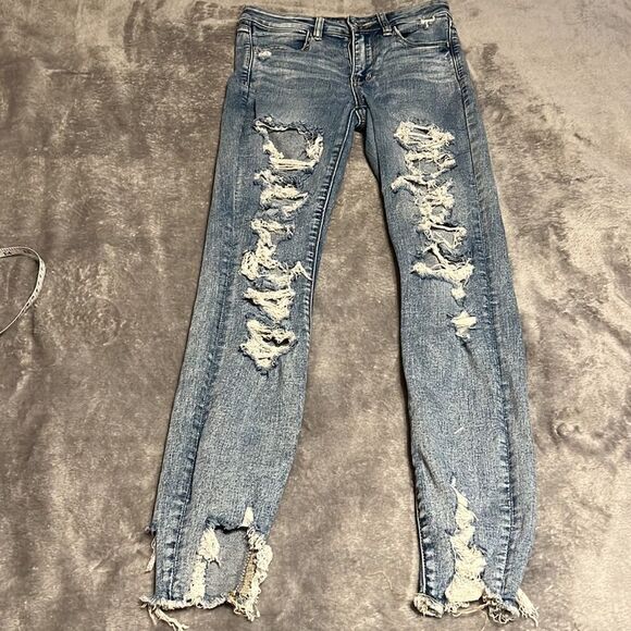 American Eagle Next Level Stretch Distressed Jean - Picture 2 of 9